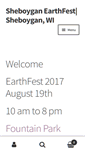 Mobile Screenshot of earthfestsheboygan.org